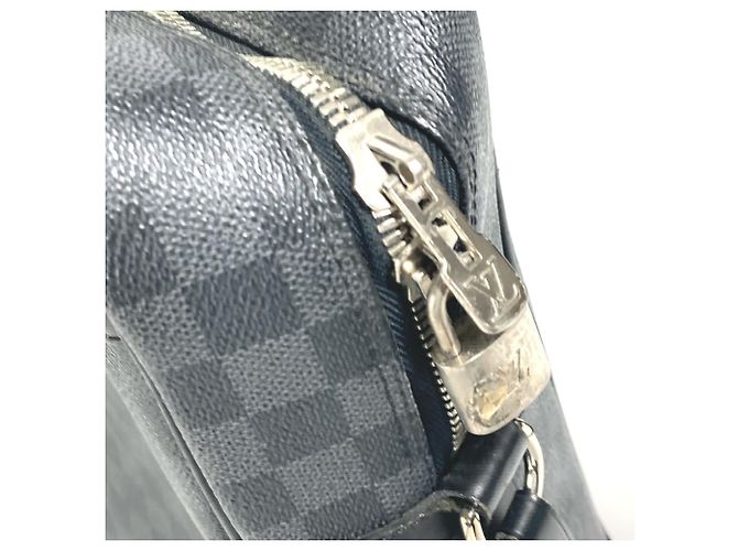 Borsa tote Damier Graphite Louis Vuitton Nero - vista 5