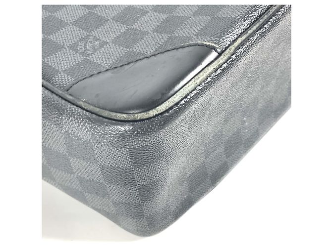 Borsa tote Damier Graphite Louis Vuitton Nero - vista 8