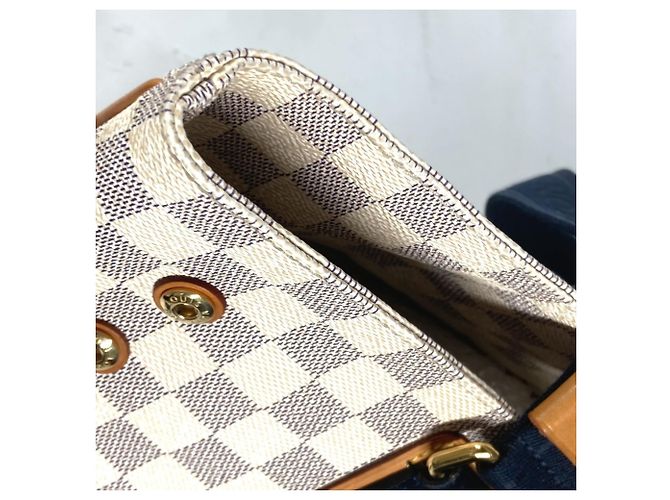 Borsa Cabas PM Plan Soleil Damier Azur Louis Vuitton Bianco - vista 10