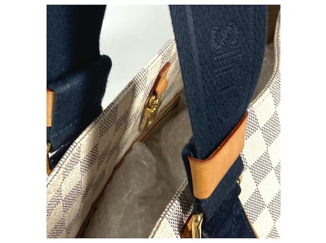 Borsa Cabas PM Plan Soleil Damier Azur Louis Vuitton Bianco - vista 12