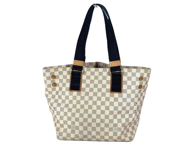 Borsa Cabas PM Plan Soleil Damier Azur Louis Vuitton Bianco - vista 2