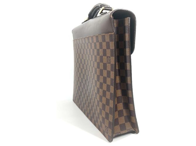 Brevettato Louis Vuitton Damier Altona PM Marrone Damier ebene - vista 3