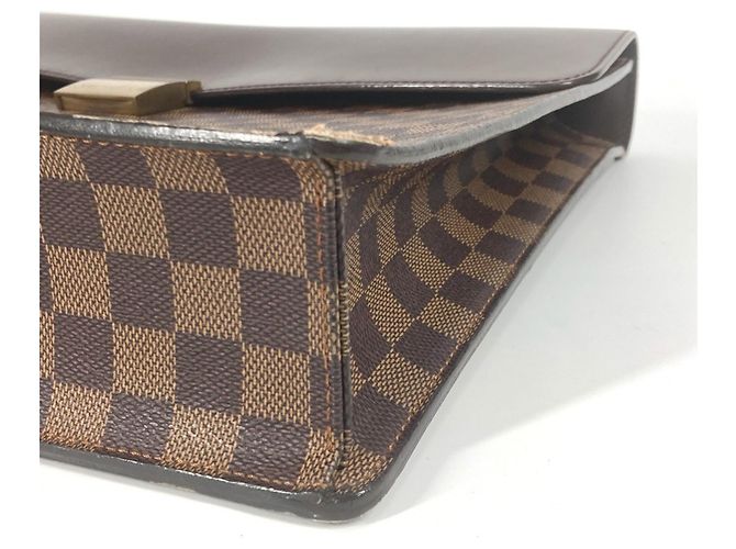 Brevettato Louis Vuitton Damier Altona PM Marrone Damier ebene - vista 7