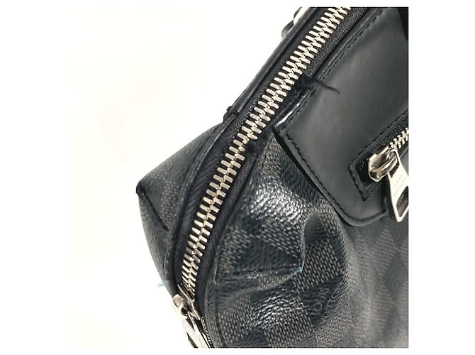 Borsa a tracolla Damier Graphite Louis Vuitton Nero - vista 10