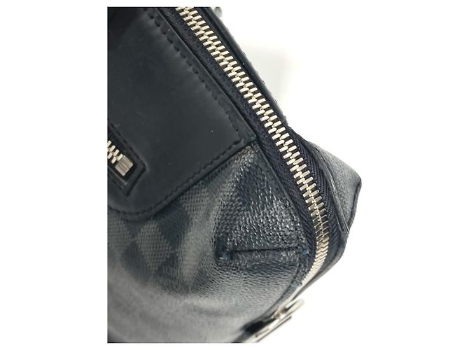 Borsa a tracolla Damier Graphite Louis Vuitton Nero - vista 11