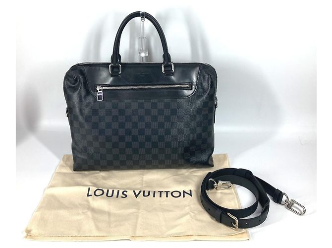 Borsa a tracolla Damier Graphite Louis Vuitton Nero - vista 17