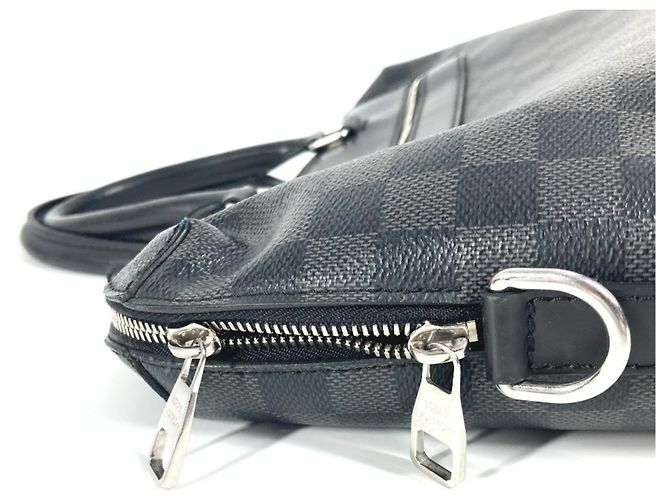 Borsa a tracolla Damier Graphite Louis Vuitton Nero - vista 8