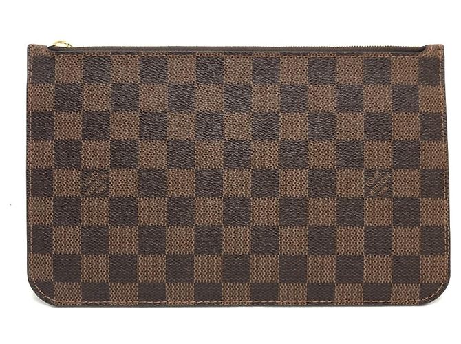 Borsa tote Neverfull MM di Louis Vuitton Marrone Damier ebene - vista 14