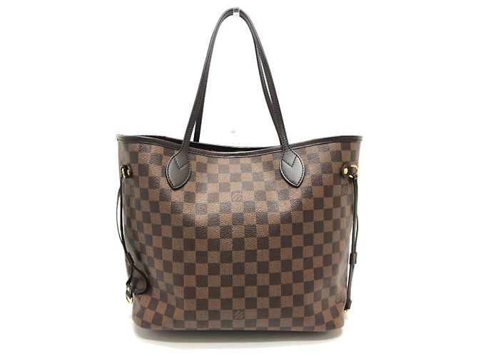 Borsa tote Neverfull MM di Louis Vuitton Marrone Damier ebene - vista 2