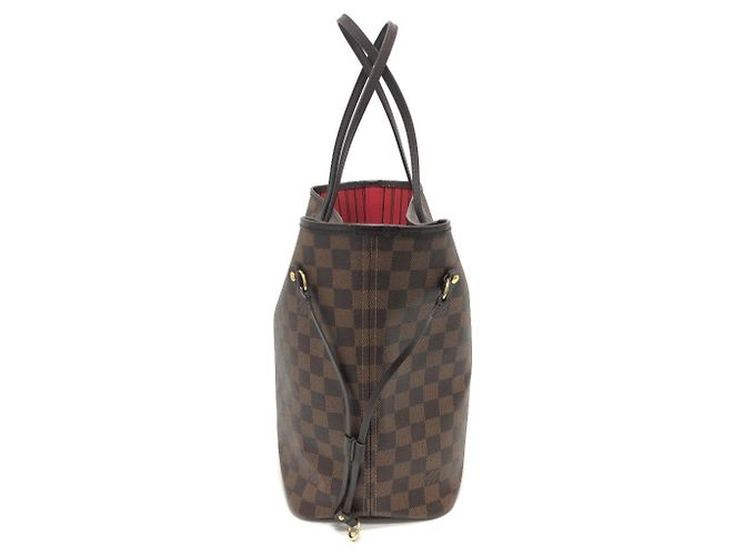 Borsa tote Neverfull MM di Louis Vuitton Marrone Damier ebene - vista 3