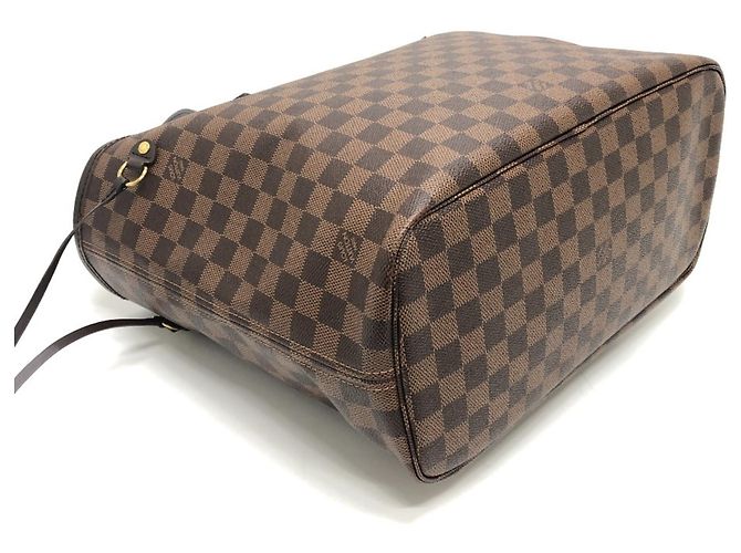 Borsa tote Neverfull MM di Louis Vuitton Marrone Damier ebene - vista 5