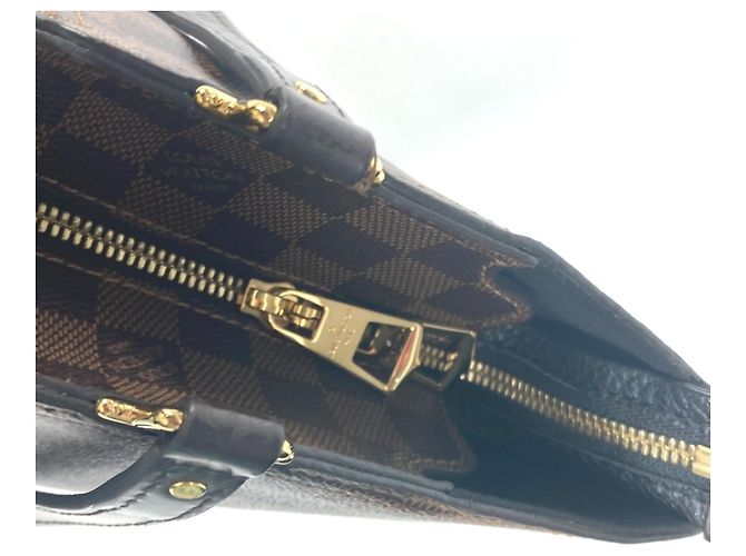 Borsa tote Damier Jersey Louis Vuitton Marrone Nero - vista 11