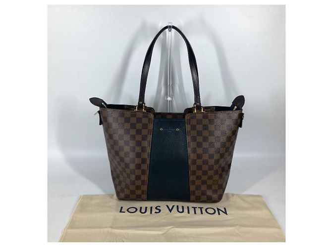 Borsa tote Damier Jersey Louis Vuitton Marrone Nero - vista 17