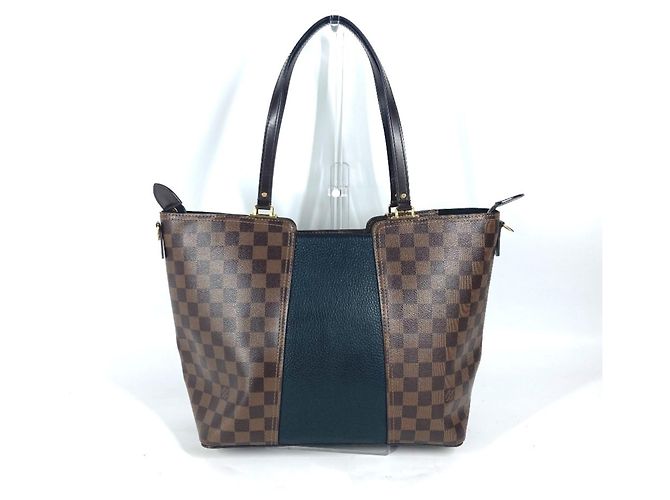 Borsa tote Damier Jersey Louis Vuitton Marrone Nero - vista 2