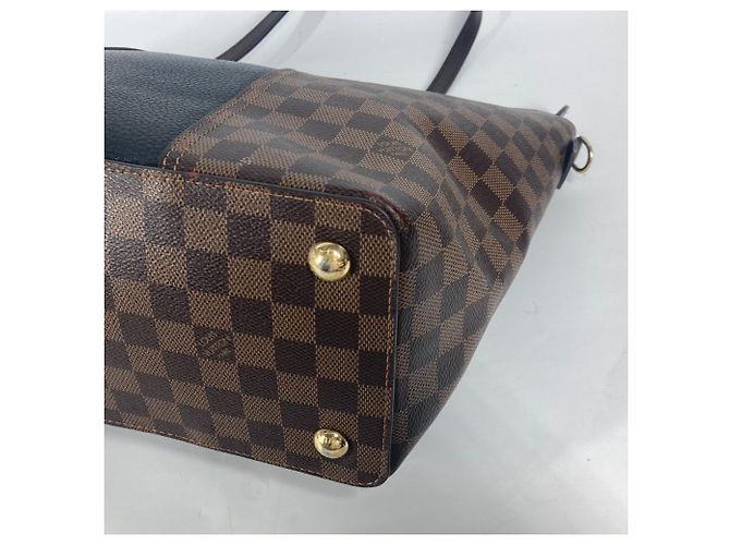 Borsa tote Damier Jersey Louis Vuitton Marrone Nero - vista 6