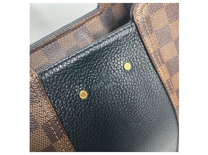 Borsa tote Damier Jersey Louis Vuitton Marrone Nero - vista 8
