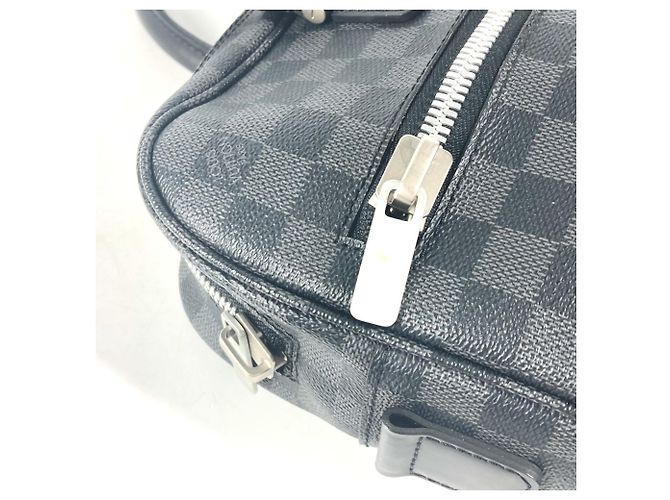 Louis Vuitton Damier Graphite Horizon Aktentasche Schwarz - Ansicht 18