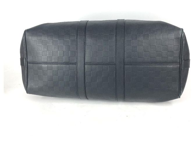 Louis Vuitton Damier Infini Keepall Bandoulière 45 Nero - vista 11
