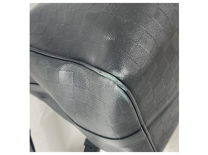 Louis Vuitton Damier Infini Keepall Bandoulière 45 Nero - vista 13