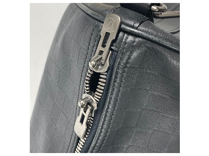 Louis Vuitton Damier Infini Keepall Bandoulière 45 Nero - vista 9