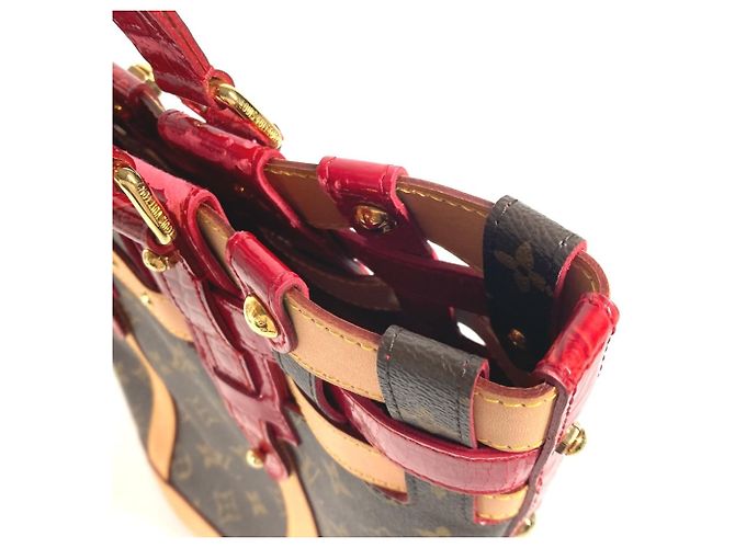 Bucket Bolso de Hombro Ruby Neo Monograma Louis Vuitton Castaño Roja - vista 11