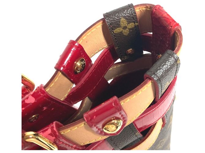 Bucket Bolso de Hombro Ruby Neo Monograma Louis Vuitton Castaño Roja - vista 12