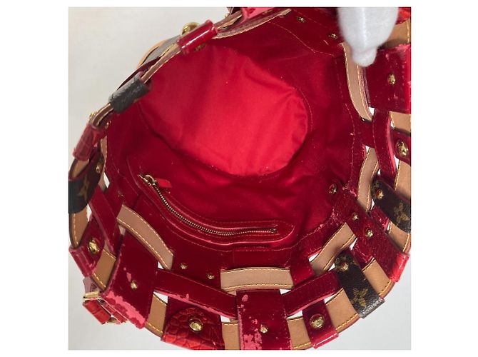 Bucket Bolso de Hombro Ruby Neo Monograma Louis Vuitton Castaño Roja - vista 13