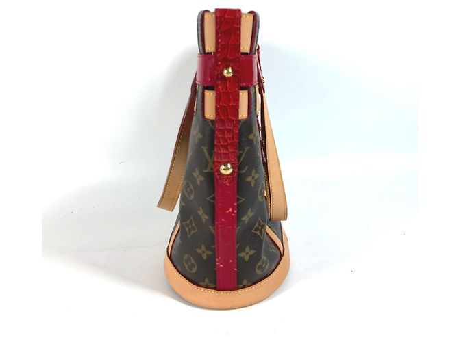 Bucket Bolso de Hombro Ruby Neo Monograma Louis Vuitton Castaño Roja - vista 4