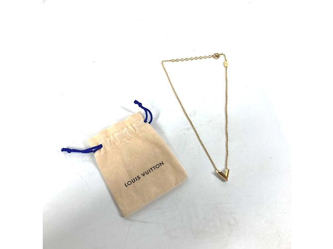 Collana in metallo dorato Louis Vuitton D'oro - vista 8