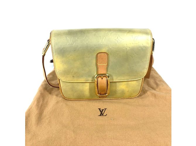 Borsa a tracolla Louis Vuitton Monogram Vernis Christy GM Marrone Grigio - vista 8