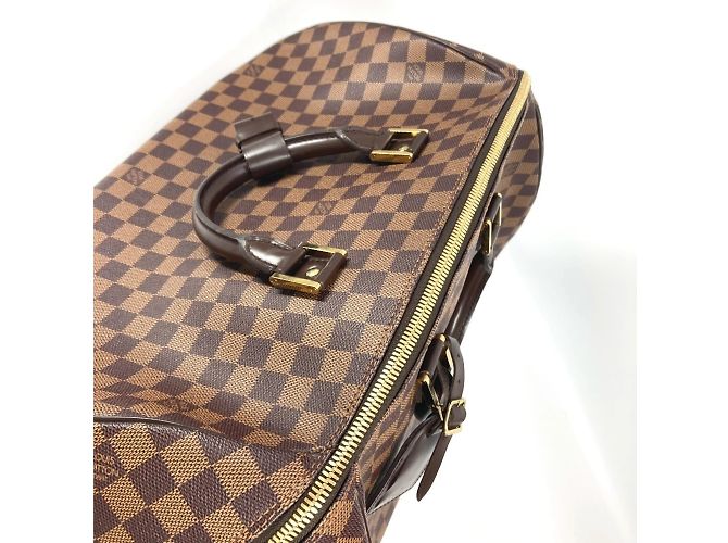 Borsa Boston in tela Damier Louis Vuitton Marrone Damier ebene - vista 11