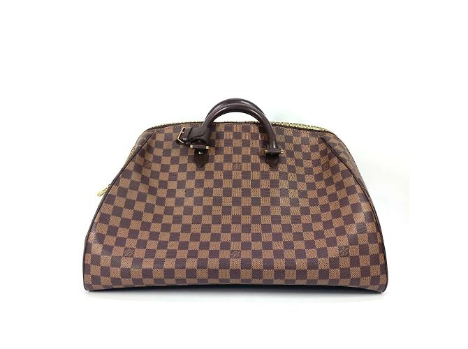 Borsa Boston in tela Damier Louis Vuitton Marrone Damier ebene - vista 2