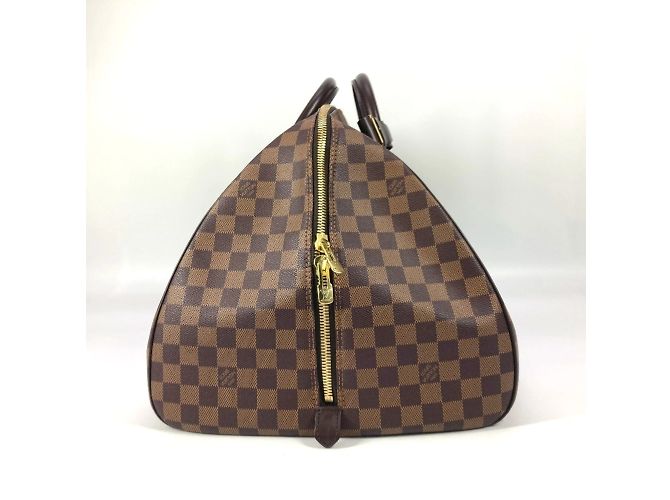 Borsa Boston in tela Damier Louis Vuitton Marrone Damier ebene - vista 3