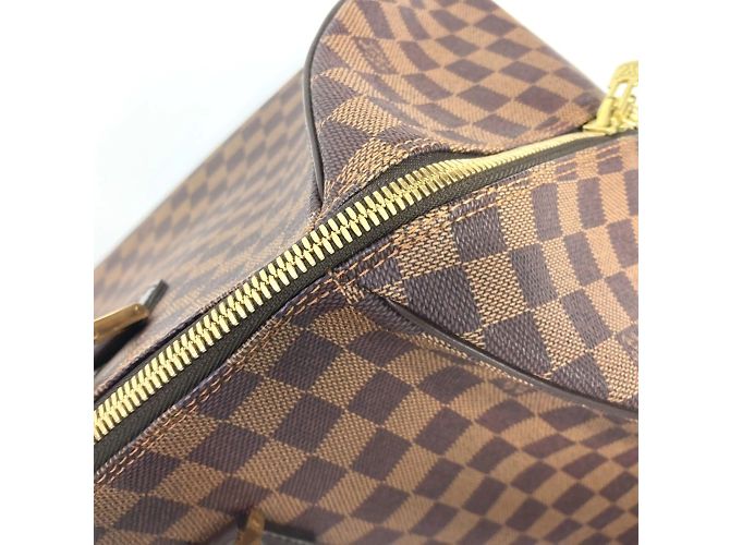 Borsa Boston in tela Damier Louis Vuitton Marrone Damier ebene - vista 8
