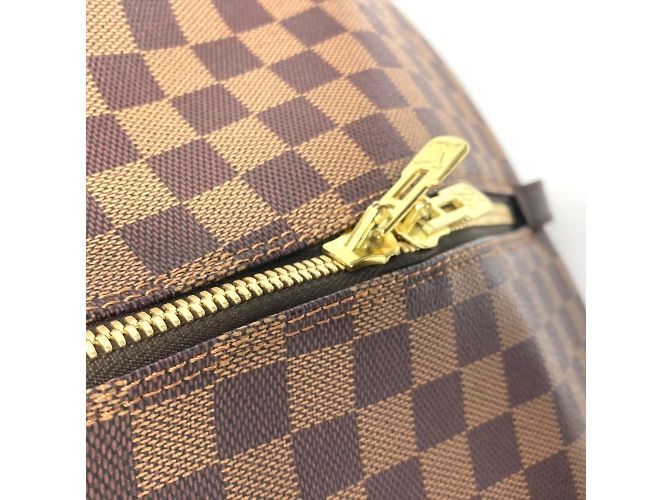 Borsa Boston in tela Damier Louis Vuitton Marrone Damier ebene - vista 9
