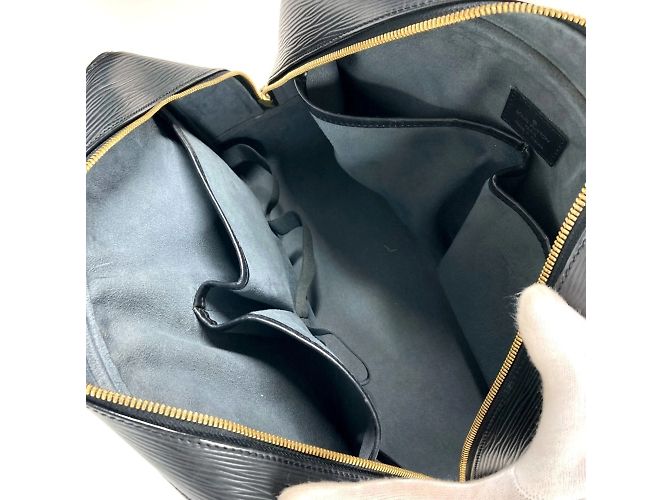 Sac à main Deauville en cuir Epi sur commande spéciale Louis Vuitton Noir - vue 12