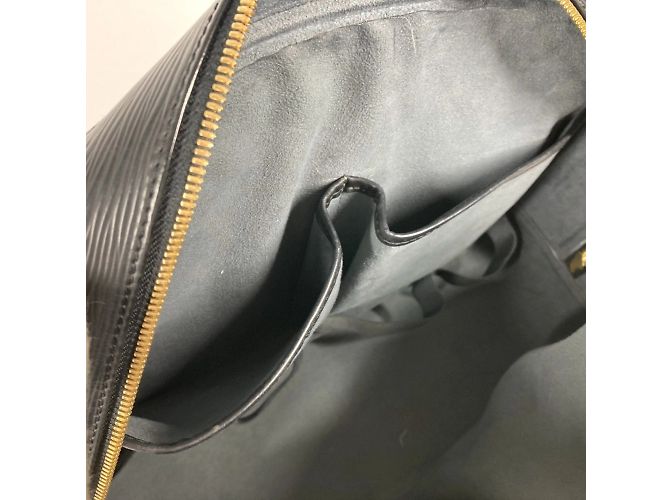 Sac à main Deauville en cuir Epi sur commande spéciale Louis Vuitton Noir - vue 14