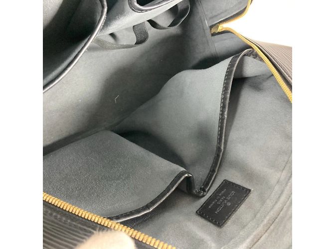 Sac à main Deauville en cuir Epi sur commande spéciale Louis Vuitton Noir - vue 15