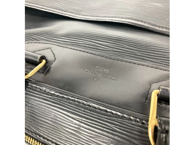 Sac à main Deauville en cuir Epi sur commande spéciale Louis Vuitton Noir - vue 8