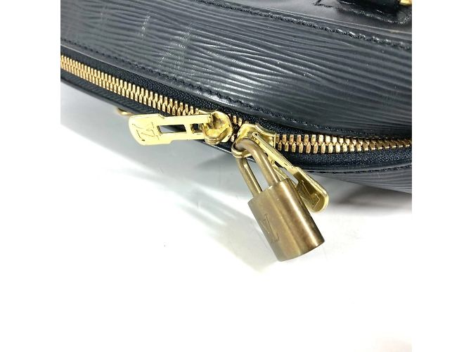 Sac à main Deauville en cuir Epi sur commande spéciale Louis Vuitton Noir - vue 9