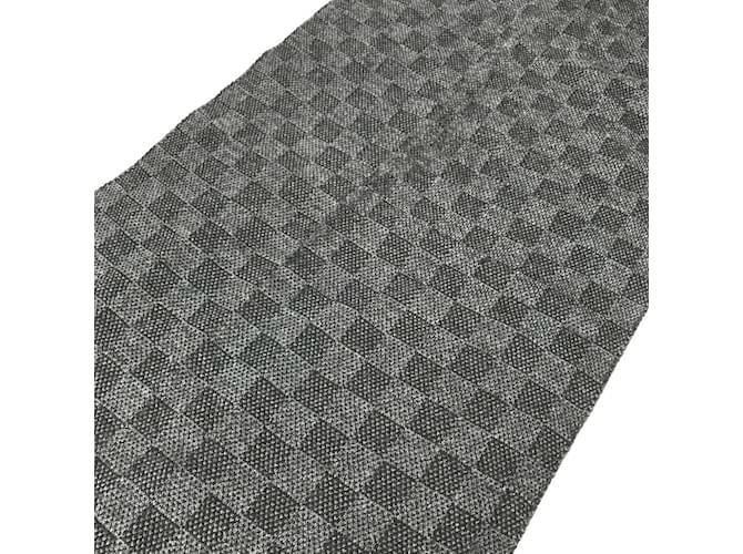 Sciarpa Petit Damier Graphite Louis Vuitton Marrone Nero - vista 4