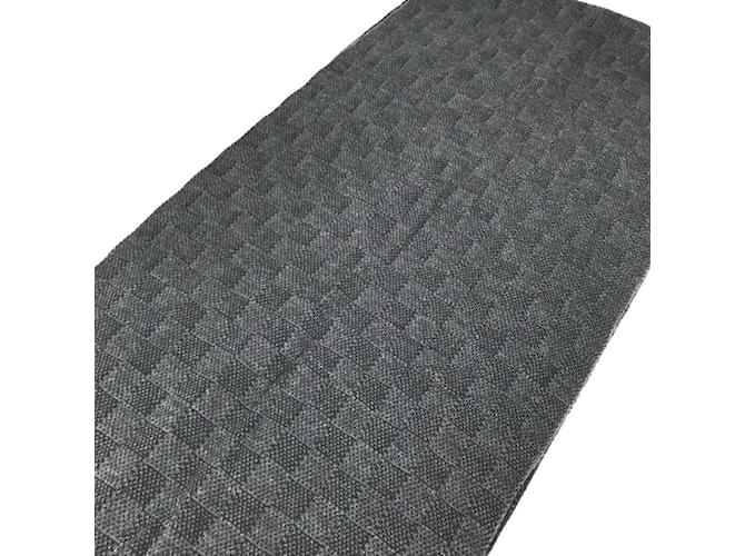 Sciarpa Petit Damier Graphite Louis Vuitton Marrone Nero - vista 9