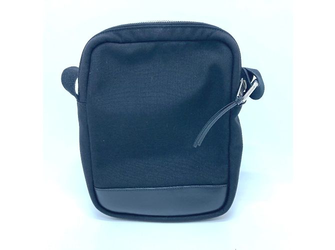 Borsa a spalla in tela e pelle nera Saint Laurent Nero - vista 2
