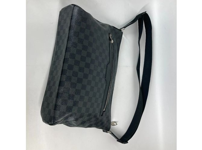 Borsa a tracolla Mick MM Damier Graphite di Louis Vuitton Nero - vista 10