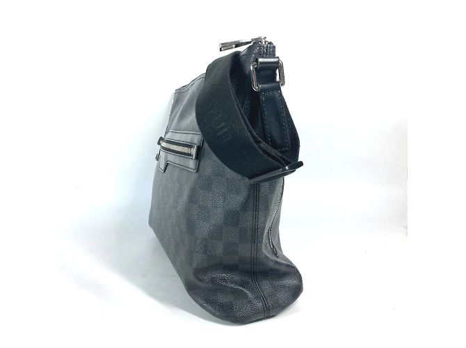 Borsa a tracolla Mick MM Damier Graphite di Louis Vuitton Nero - vista 4