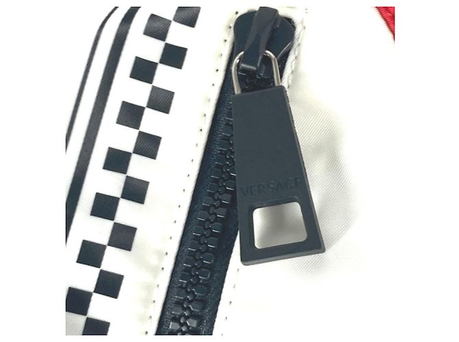 Borsa a spalla incrociata Versace Bianco Rosso - vista 12