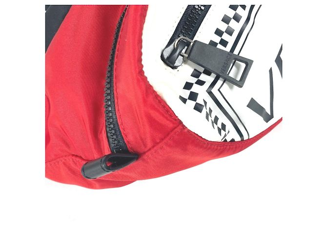 Borsa a spalla incrociata Versace Bianco Rosso - vista 5