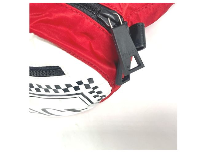 Borsa a spalla incrociata Versace Bianco Rosso - vista 6