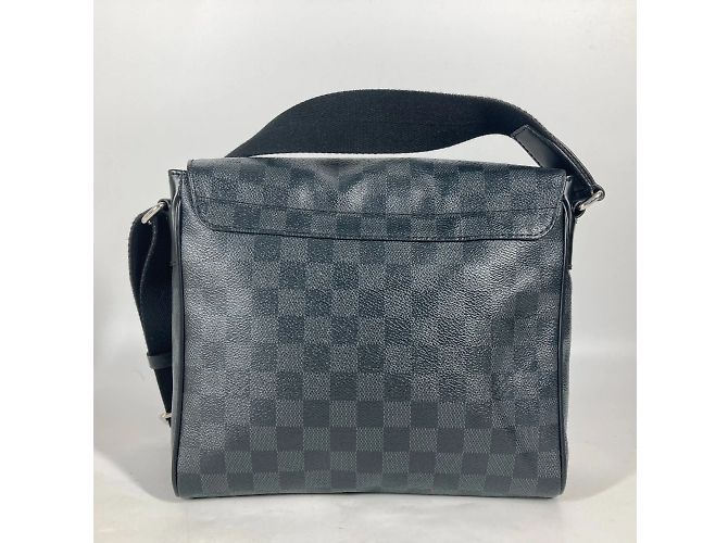 Borsa District PM Louis Vuitton Damier Graphite Stickers Nero - vista 2