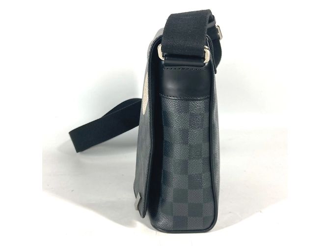 Borsa District PM Louis Vuitton Damier Graphite Stickers Nero - vista 3